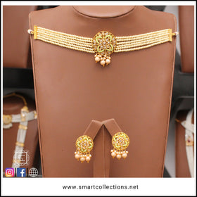 Oxidised Kundan Polki - 0