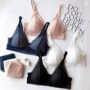 Front Closure Floral Lace Push Up Bra Set-4