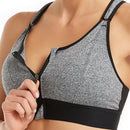 Breast Support Front Zipper Sports Casual or Gym Bra-7