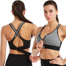 Breast Support Adjustable Side Strap Sports Bra