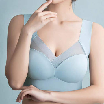 Buy blue Breast Uplift Anti-Sagging Bra