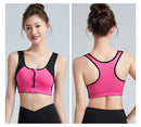 Shockproof Front Zipper Sports Bra-1