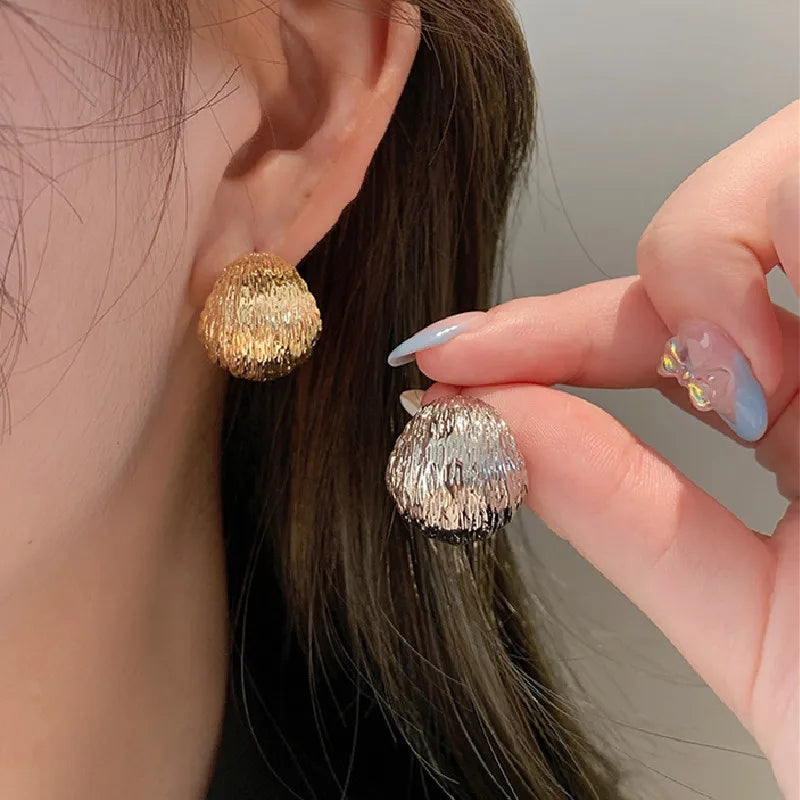Curved Ball Earrings