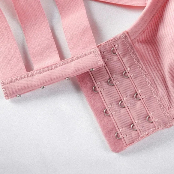 Women's Strapless Wireless  Paded Push-Up Bra