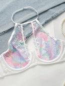 Rainbow Lace Non Padded Bra Set-6