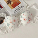 Floral Print Pushup Padded Bra Set-8