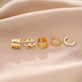 5 Pcs Earclip Earrings - 0