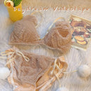 Blush Bear Fluffy Lingerie Set-2