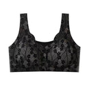 Front Open Button Nursing Flower Bra-10