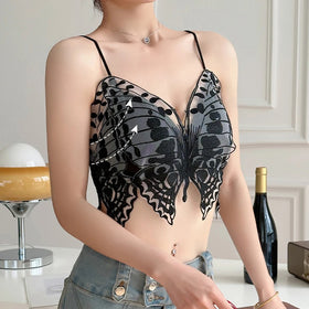 Sexy Butterfly Embroidery Bra
