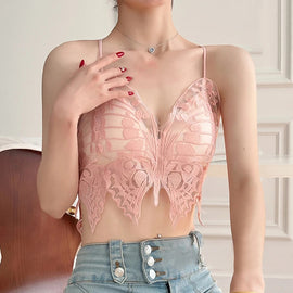 Sexy Butterfly Embroidery Bra