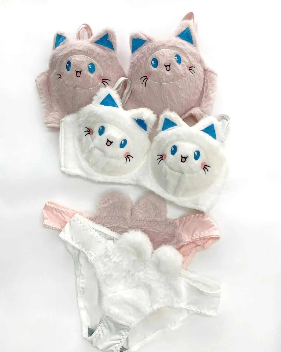 Fur Kitty Anime Soft Bra Set