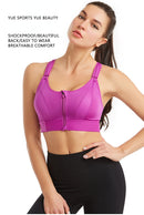 Breast Support Front Zipper Sports Casual or Gym Bra-6