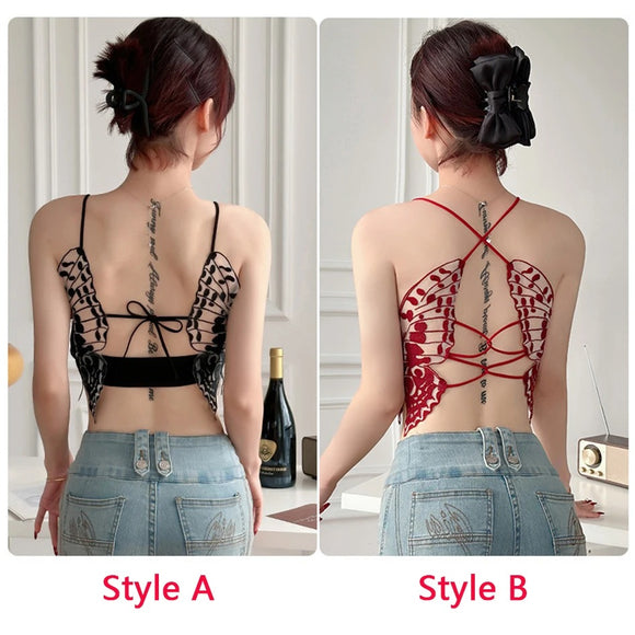 Sexy Butterfly Embroidery Bra