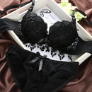 Ladies imported Double Paded Push-Up Bra set Mid Heart Style-3