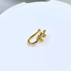 Fake Leaf Nose Pin - 0