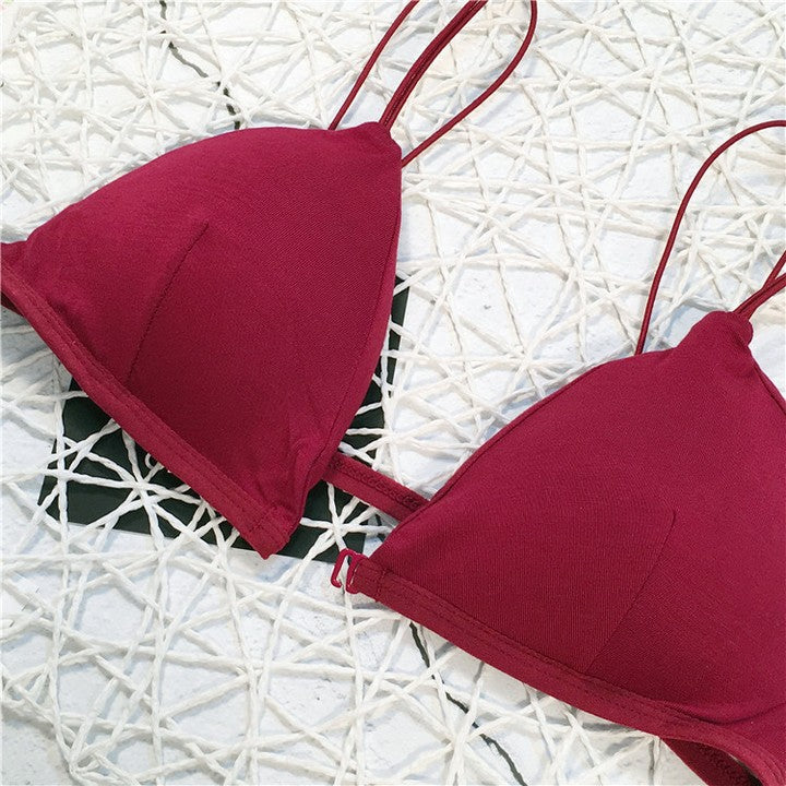 New Light Padded Triangle Cup Cotton T-shirt Bra