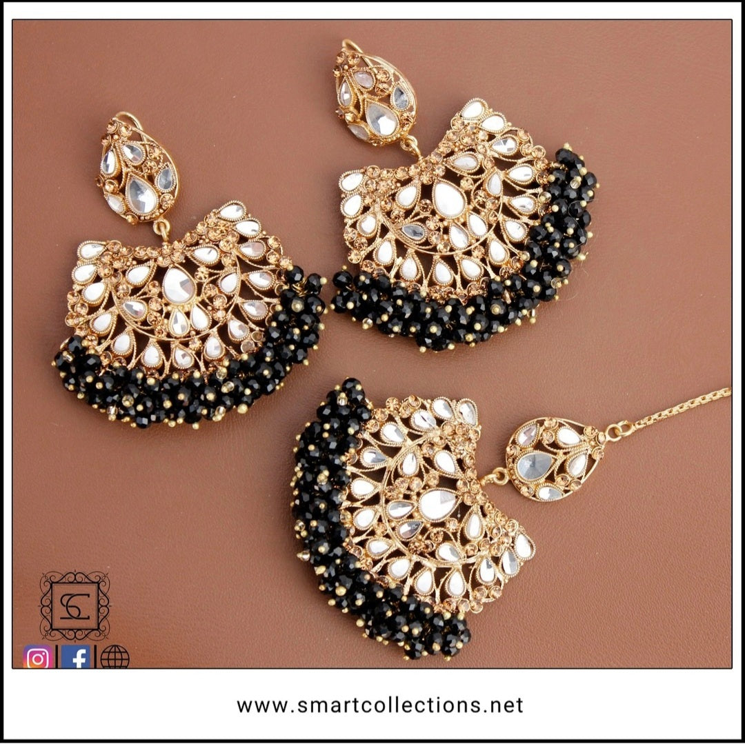 Kajra Earrings Teeka