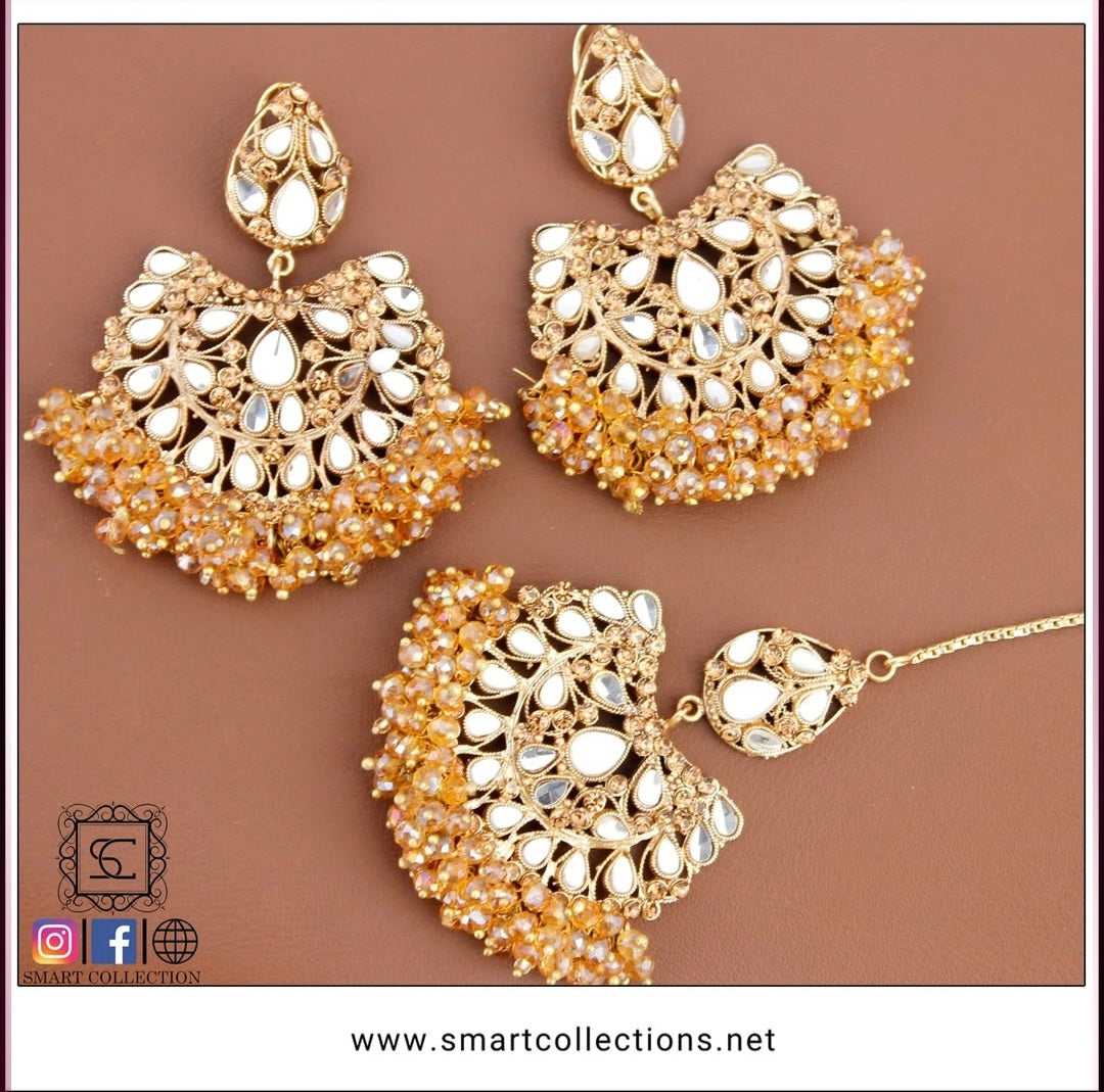 Kajra Earrings Teeka