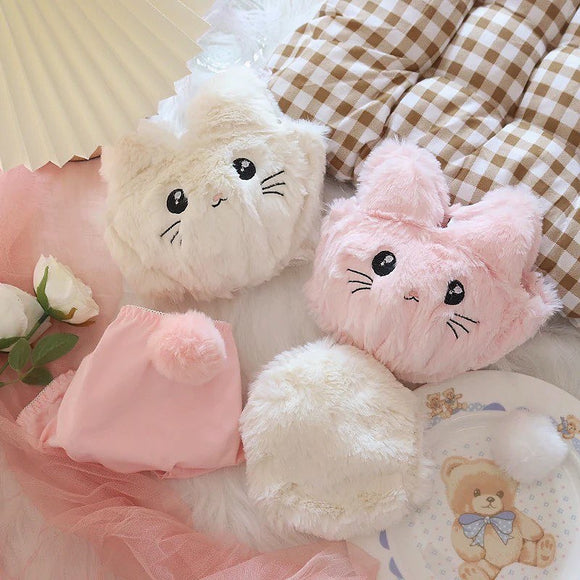 Fluffy Kitty Cat Lingerie Set