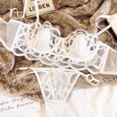 Half Cup Net See Through Bra & Panty Set-2