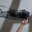 Half Cup Net See Through Bra & Panty Set-7