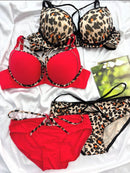 Wild Glam Leopard Print Lingerie Set-4