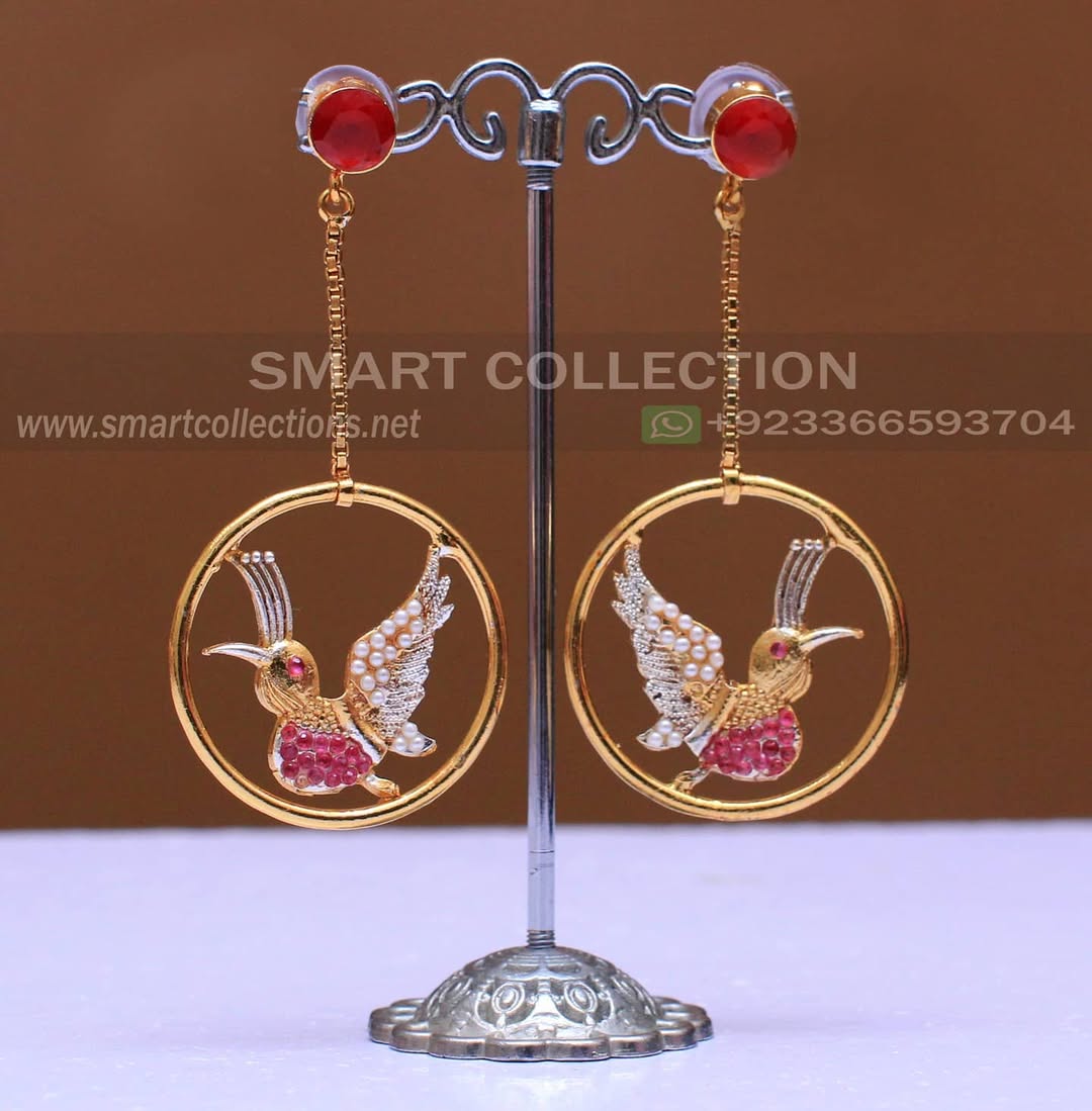 Bird Loop Earrings - 0