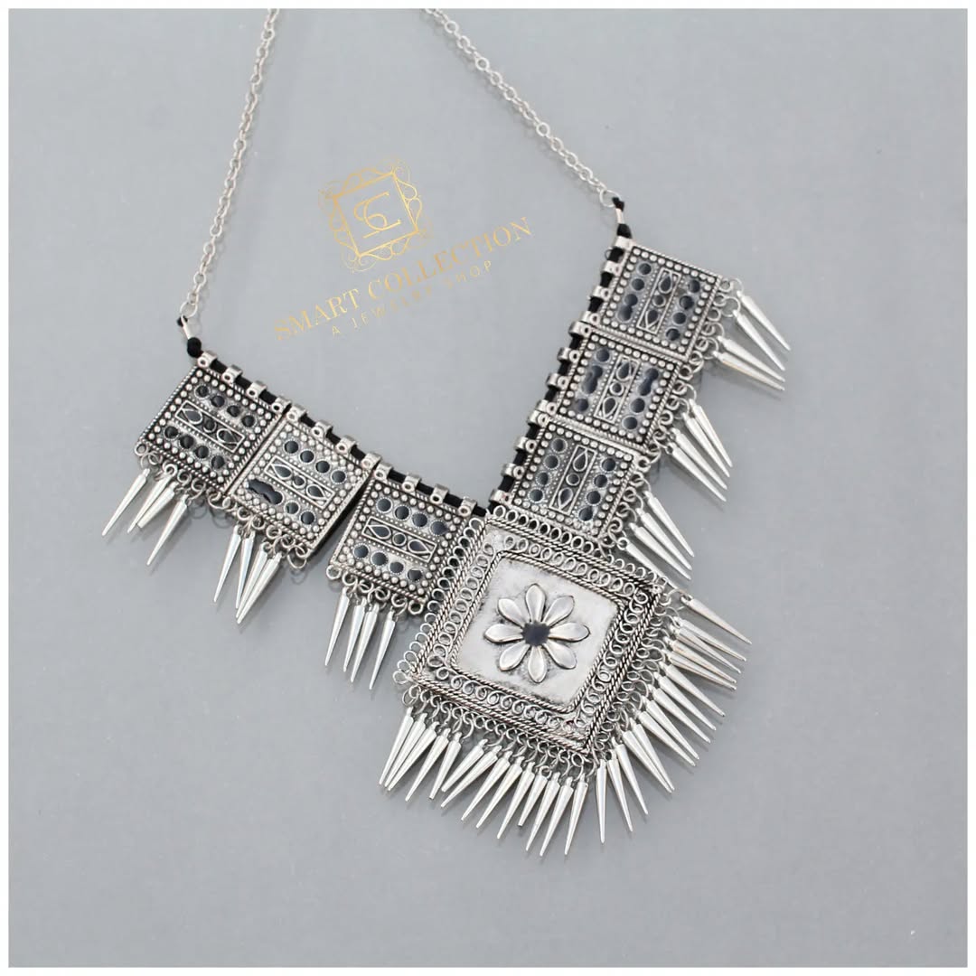 Silver Tassel Choker