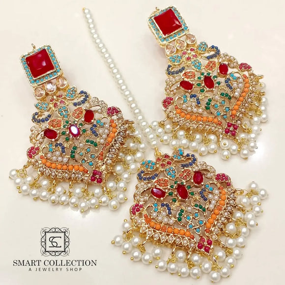 Noratan Stone Earring Teeka