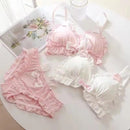 Comfortable Cute Little White Rabbit Lolita Soft Cotton Bra & Panty Set-8