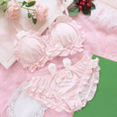 Comfortable Cute Little White Rabbit Lolita Soft Cotton Bra & Panty Set-9