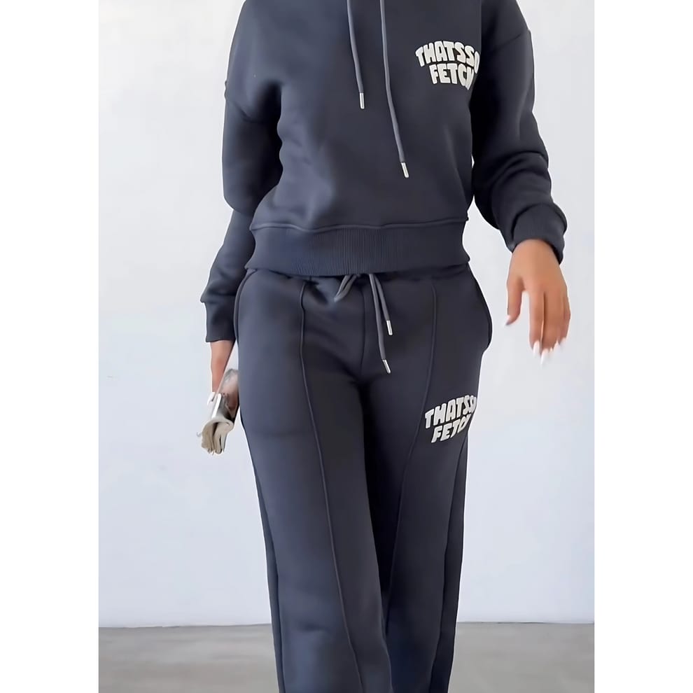 Fleece Hoodie Tracksuit Suit