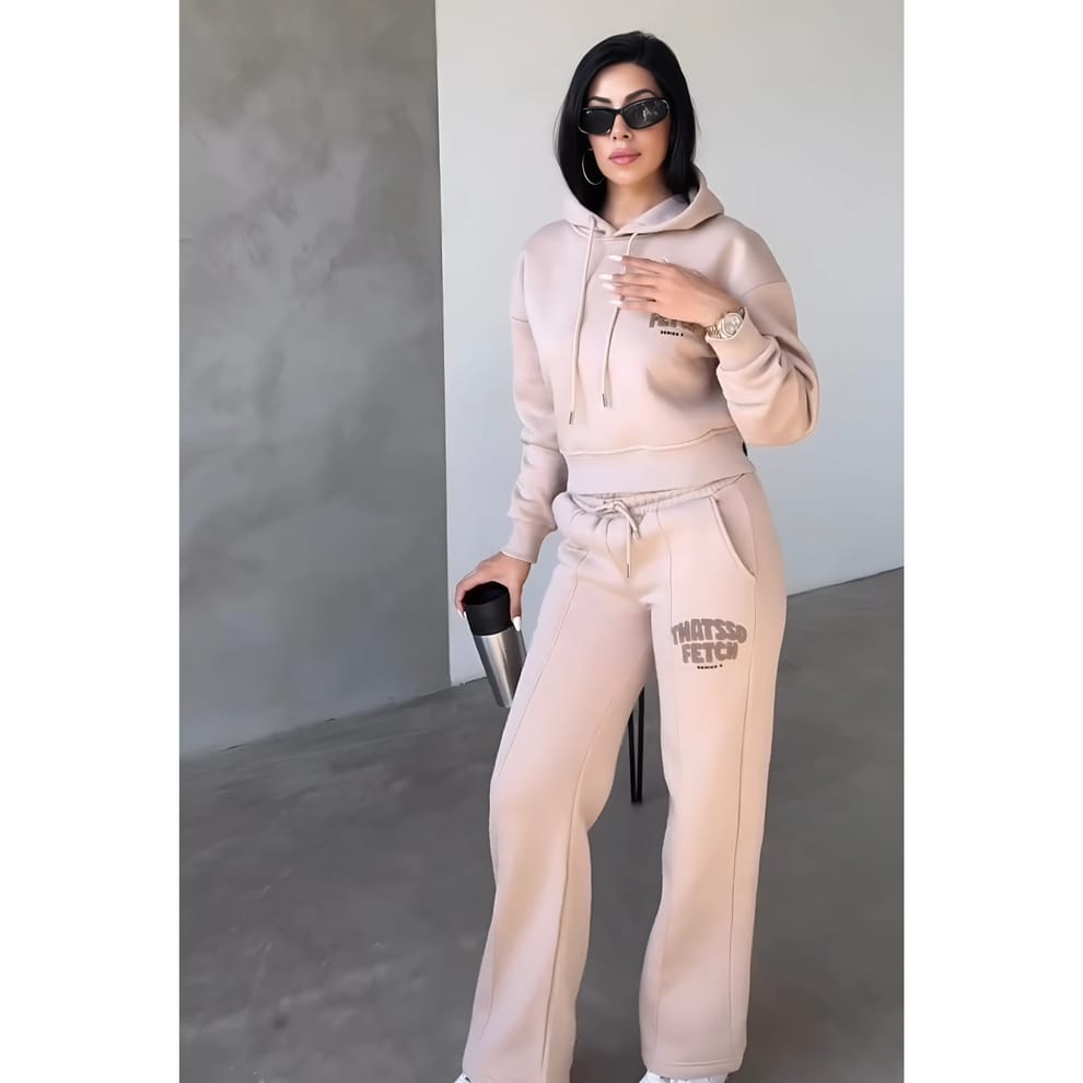 Fleece Hoodie Tracksuit Suit