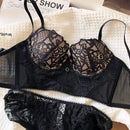 Soft Padded Lace Bra Set-5