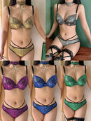 Luxury Rhinestone Crystal Bra & Panty Set-3