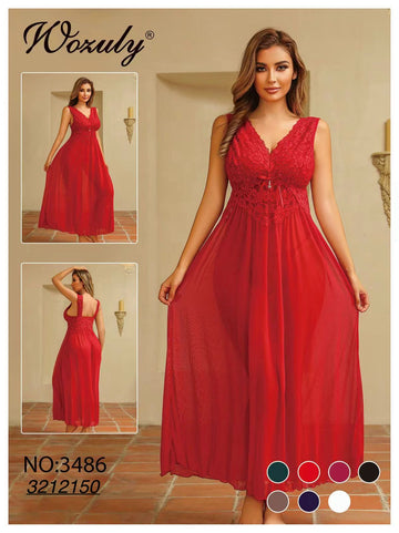 Romantic Lace Maxi Nightdress