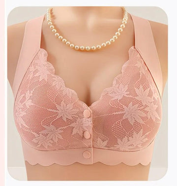 Front Open Comfort Lace Bra - 0