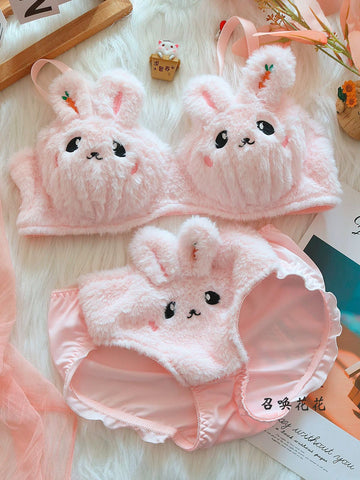 Cute Bunny Anime Soft Push-up Set - 0