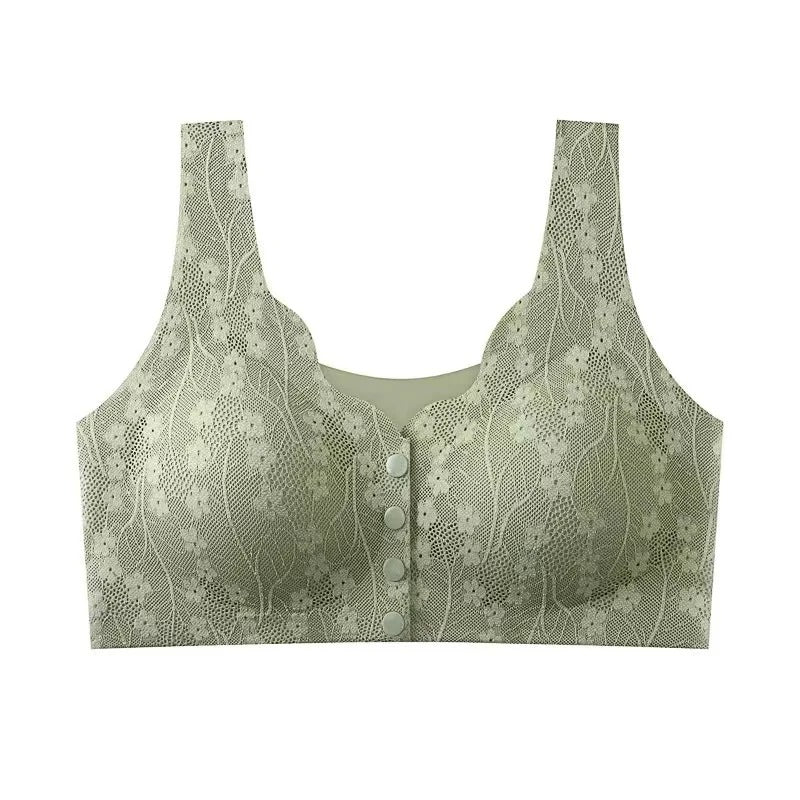 Front Open Button Nursing Bra