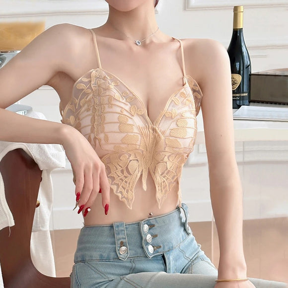 Sexy Butterfly Embroidery Bra