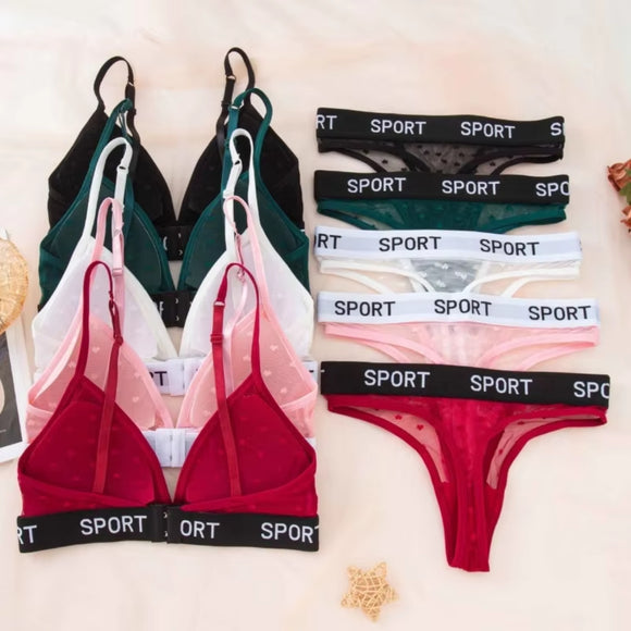 Sporty Net Bra & Panty Set