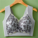 Leaf Print Anti-Sagging Bra-8