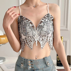 Sexy Butterfly Embroidery Bra