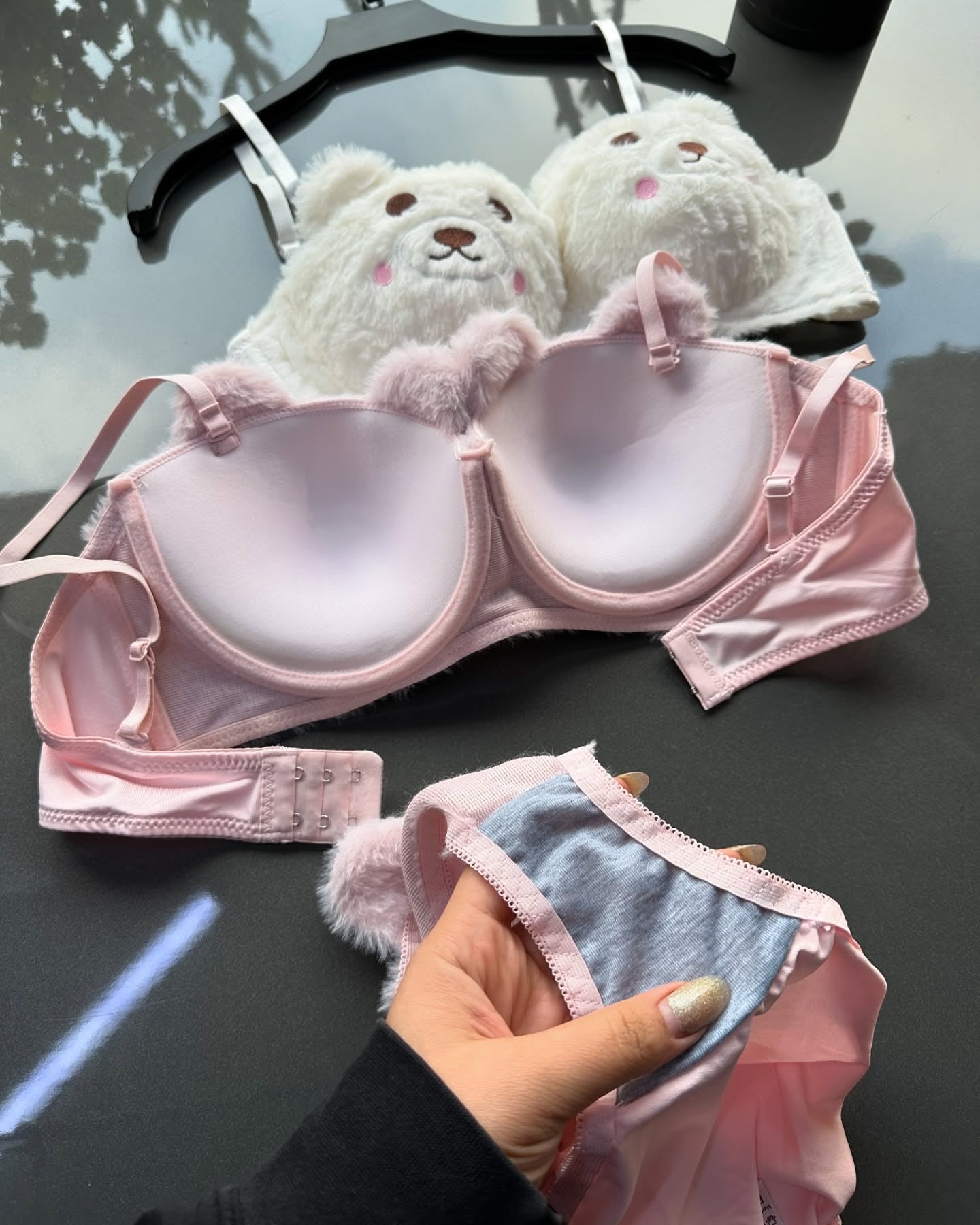 Taddy Anime Soft Fur Panty Set