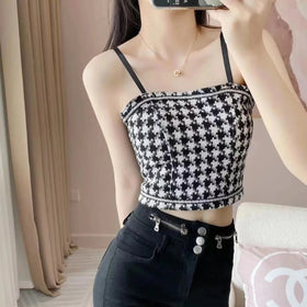 Trim Halter Vest Women's camisole Top - 0