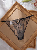 Leaf Embroidered Sheer Mesh Set-7
