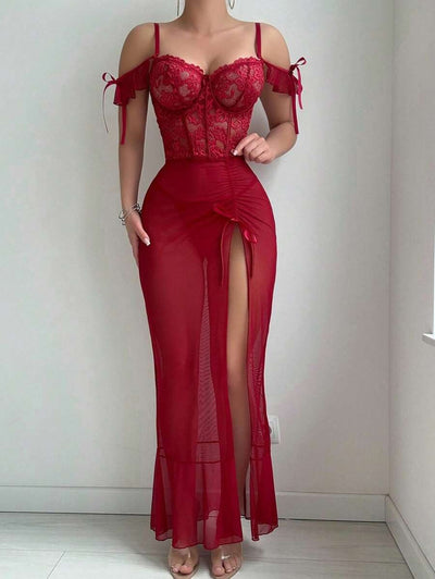 Lace Bustier SOFT SILK NIGHTY