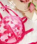 Romantic Heart Lace Ribbon Tie Set-10