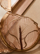 Leaf Embroidered Sheer Mesh Set-11